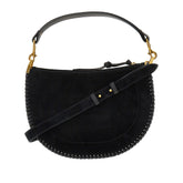 ISABEL MARANT OS suede leather oskan soft zip bag