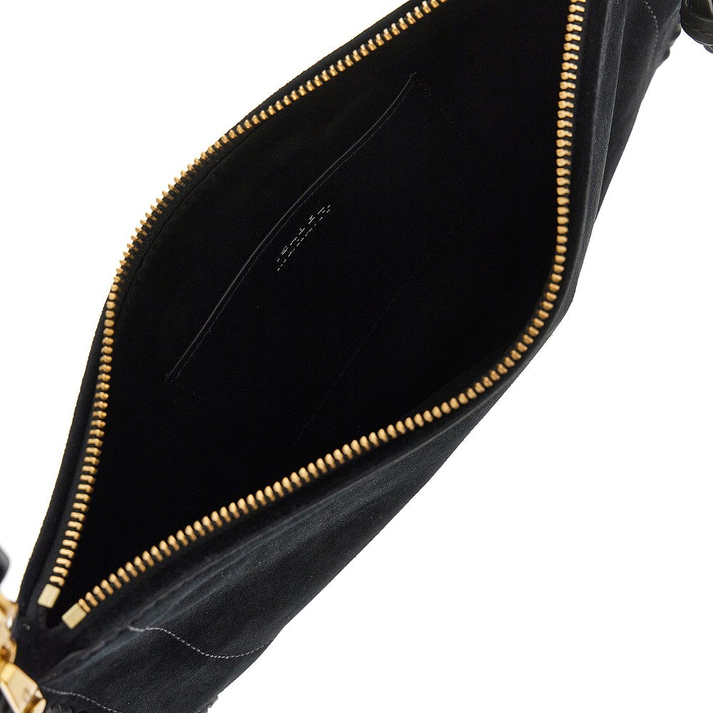 suede leather oskan soft zip bag