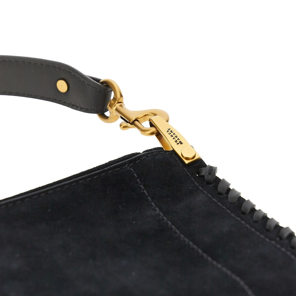 ISABEL MARANT OS suede leather oskan soft zip bag