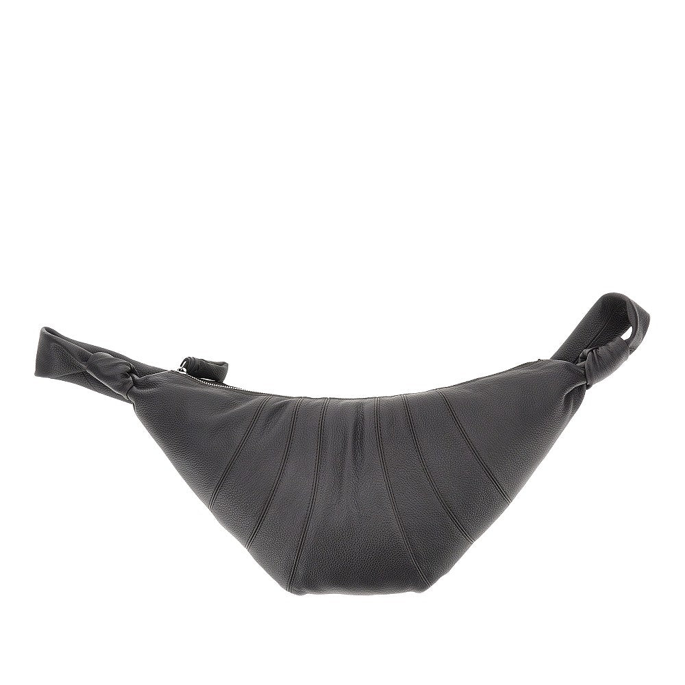 LEMAIRE OS grained leather medium croissant bag