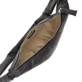 LEMAIRE OS grained leather medium croissant bag