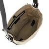 small belted canvas tote bag