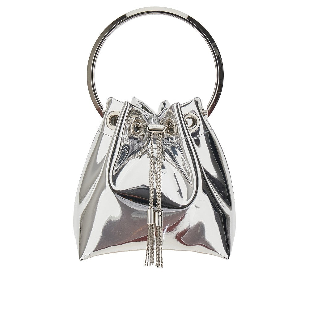 JIMMY CHOO OS bon bon bag in mirrored leather