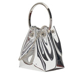 JIMMY CHOO OS bon bon bag in mirrored leather