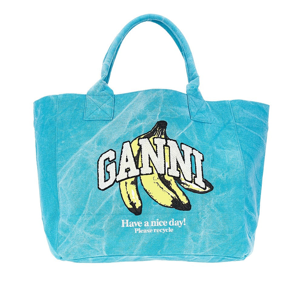 shopping bag with banana print