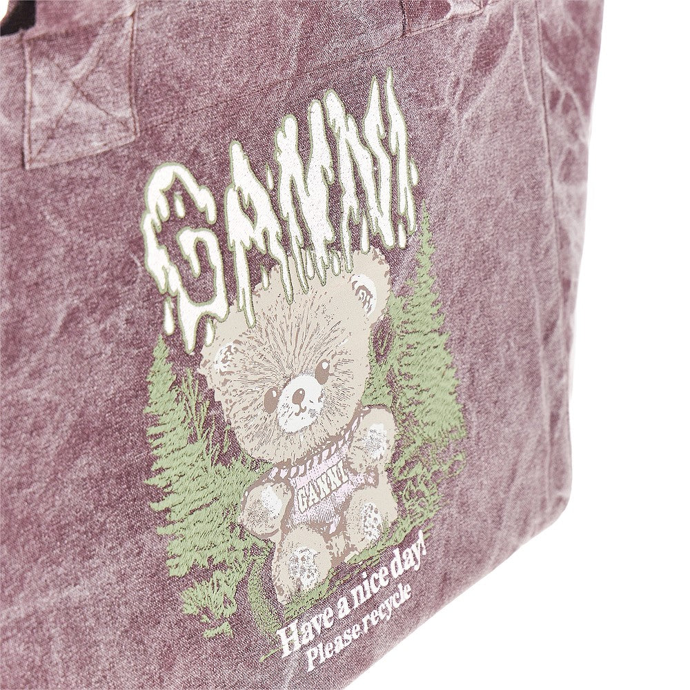 forest teddy large tote bag
