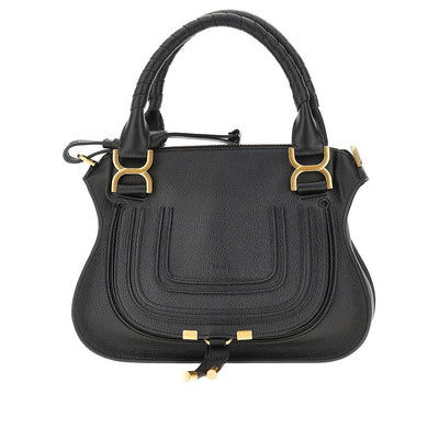 grained leather small marcie bag