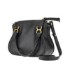 grained leather small marcie bag