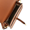 grained leather marcie saddle bag