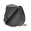 grained leather marcie saddle bag
