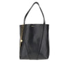 grained leather medium spin bag