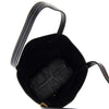 grained leather medium spin bag