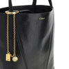 grained leather medium spin bag