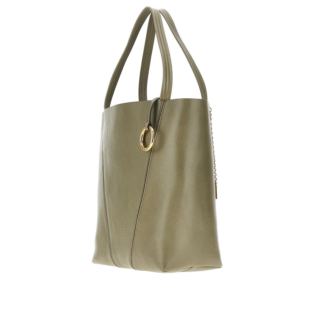 medium chloé spin leather tote bag
