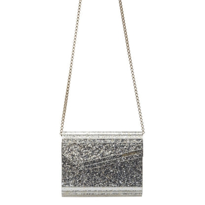 JIMMY CHOO OS candy glittered clutch