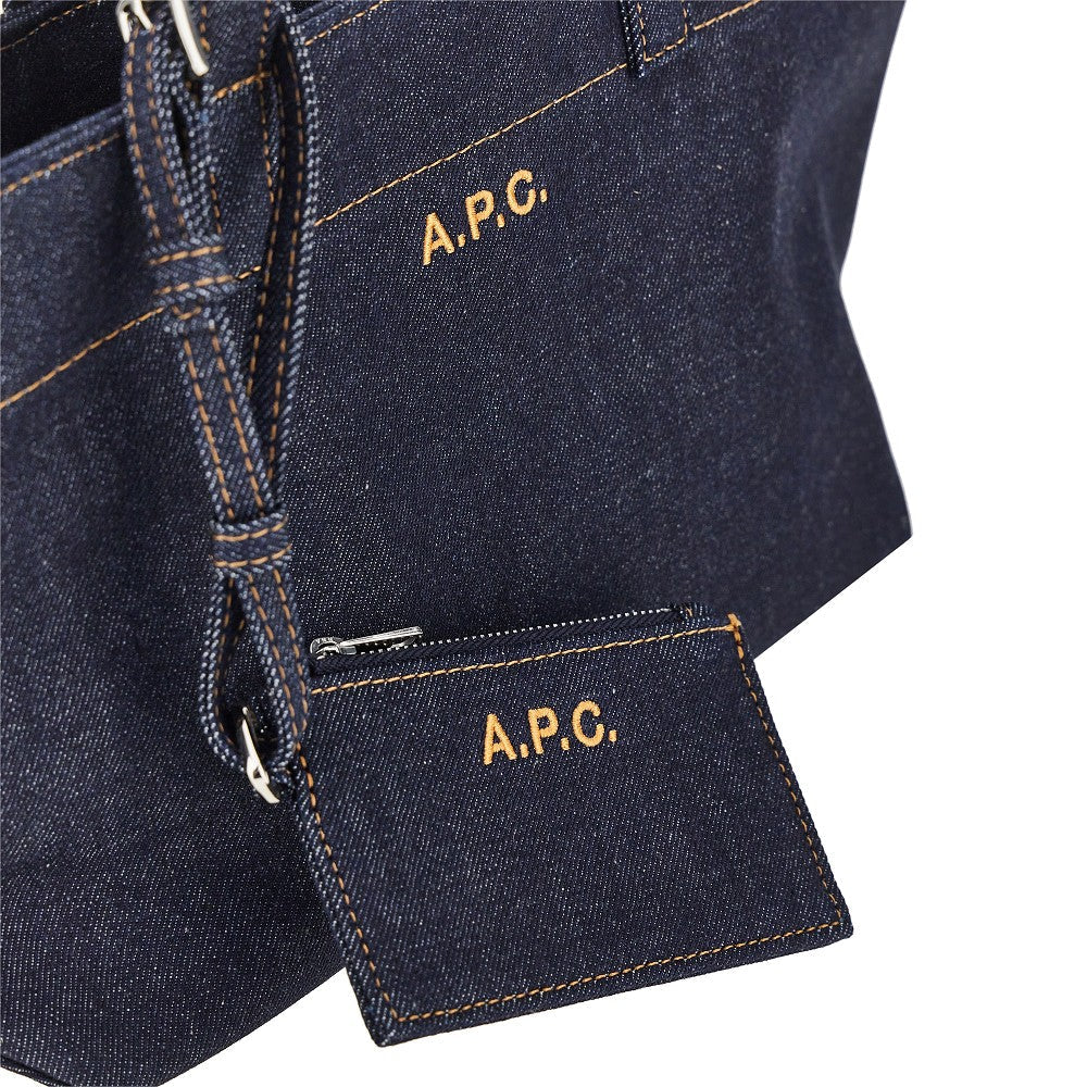 denim small le drummer toile bag
