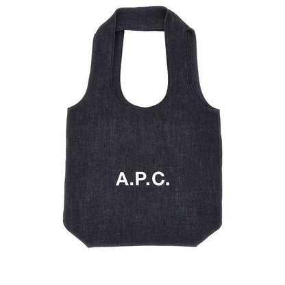 A.P.C. OS denim ninon small tote bag
