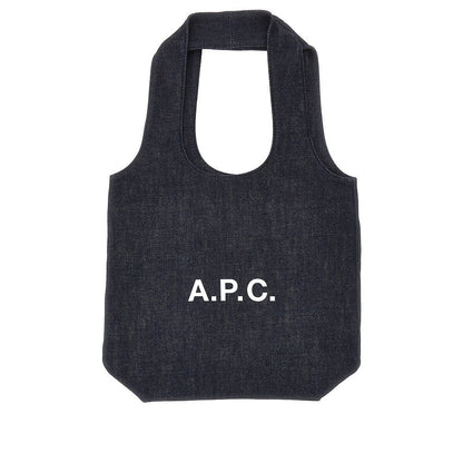 A.P.C. OS denim ninon tote bag
