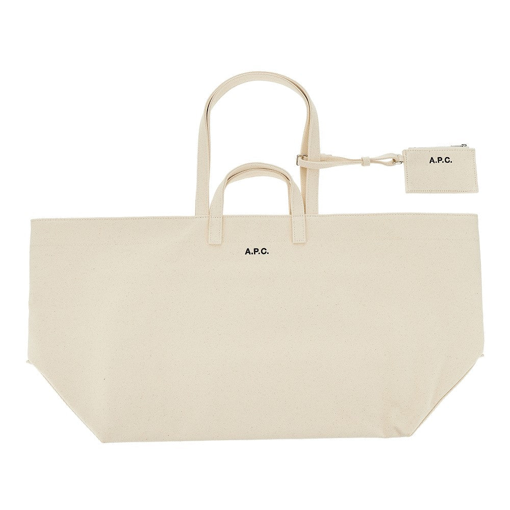 A.P.C. OS le drummer canvas tote bag