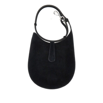 suede leather mini bean slin bag