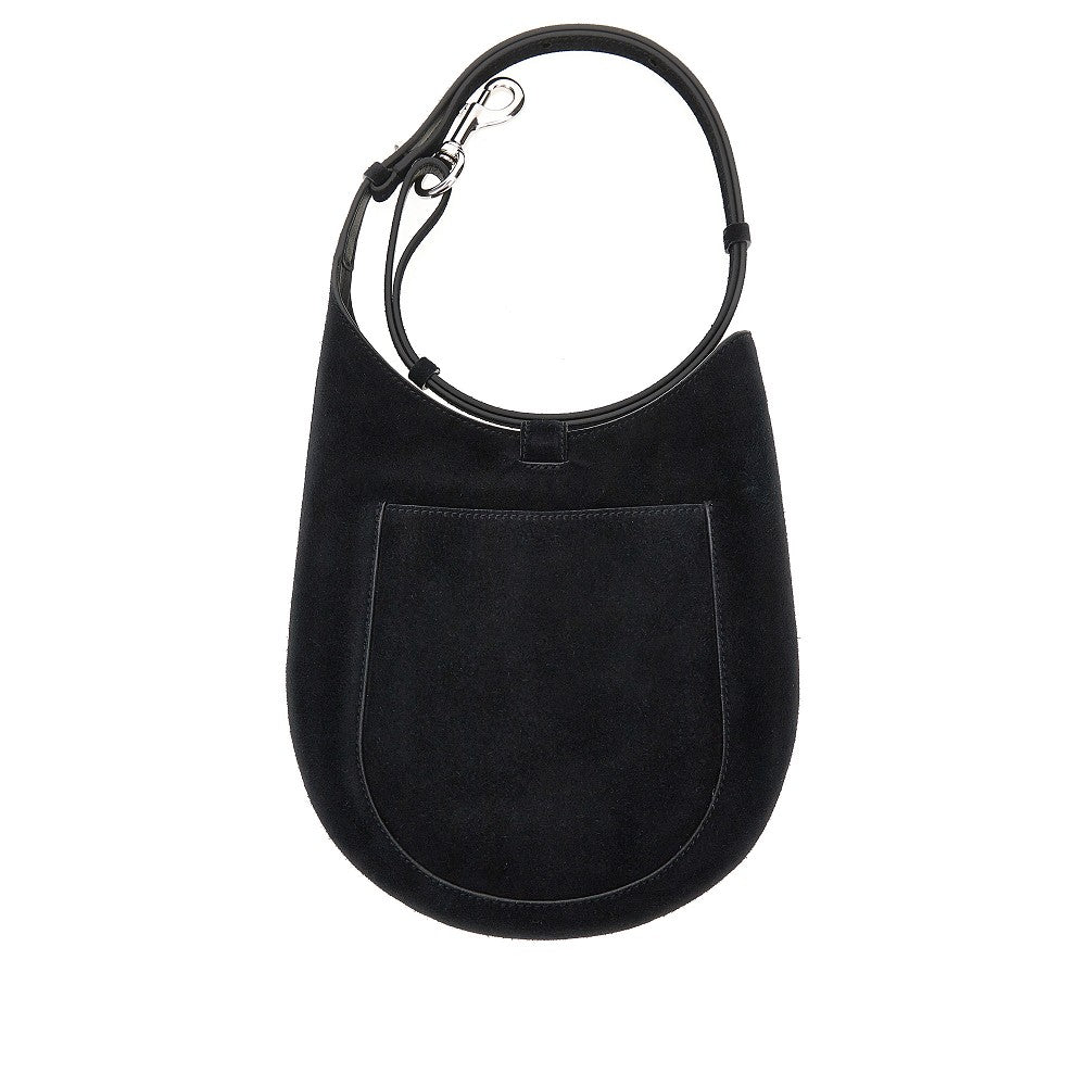 suede leather mini bean slin bag