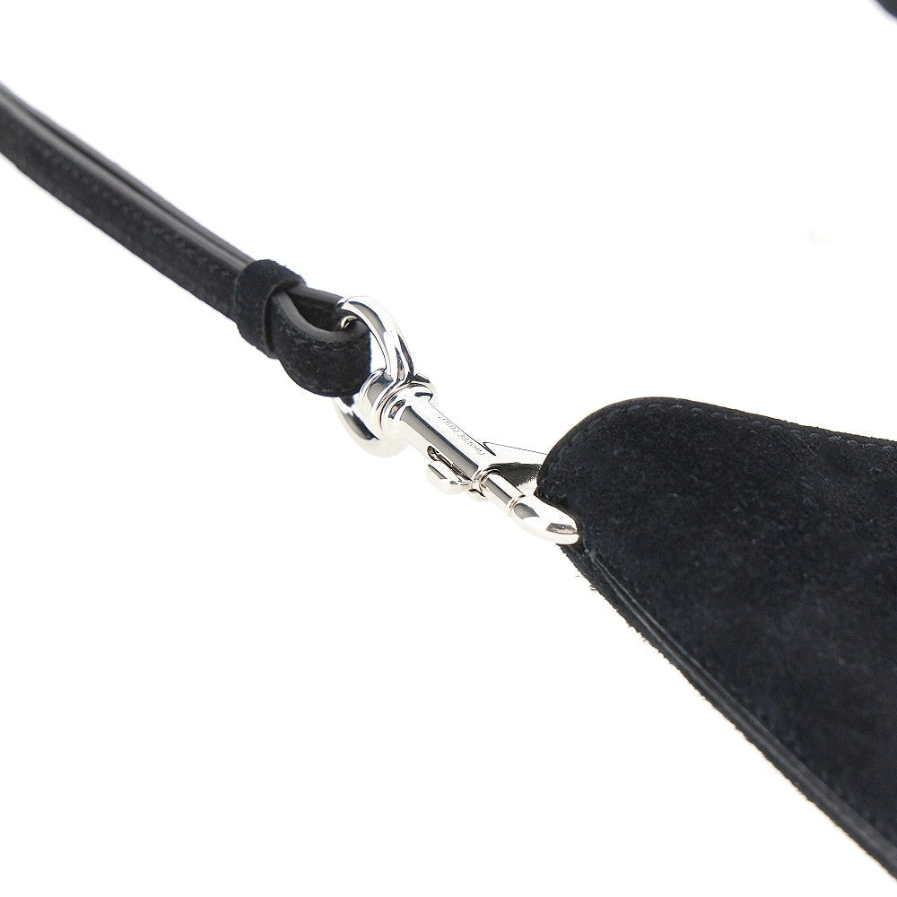 suede leather mini bean slin bag