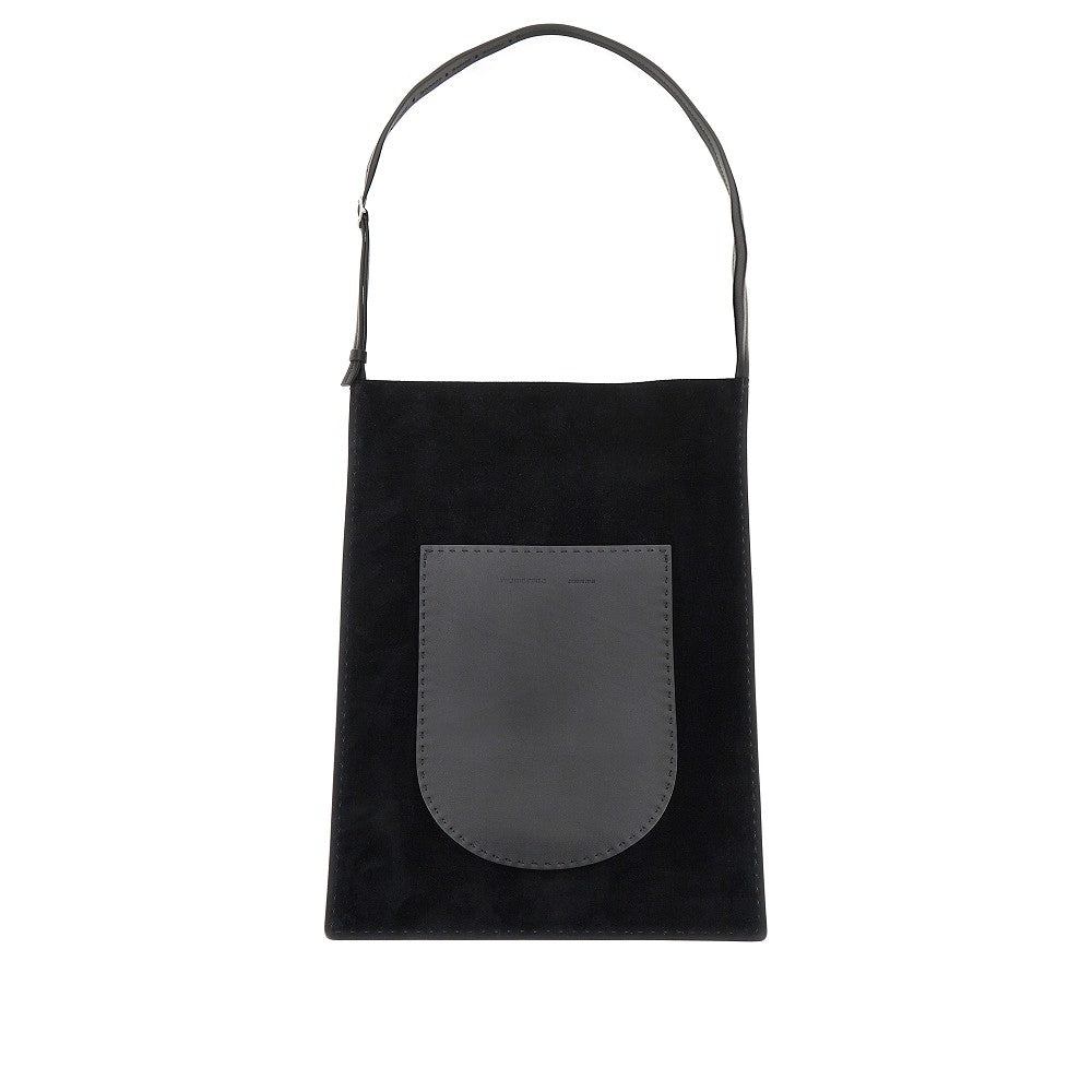 glove suede leather tote bag