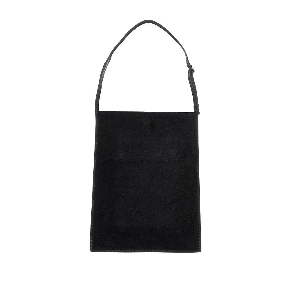glove suede leather tote bag