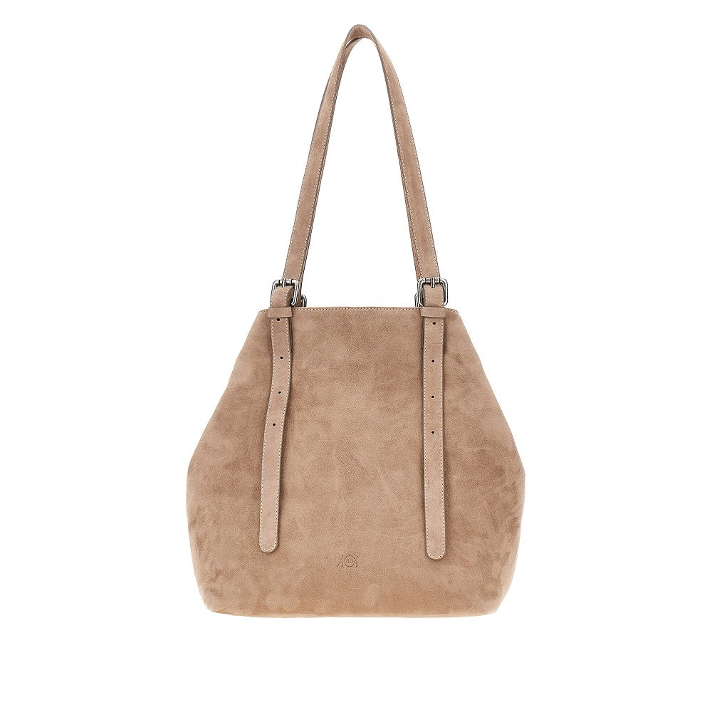 suede leather medium galatea bag