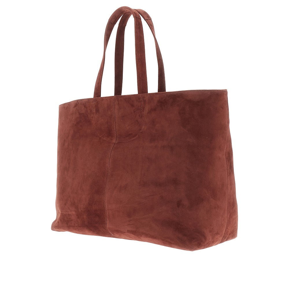 AUTENTICA 504 OS suede leather shopping bag