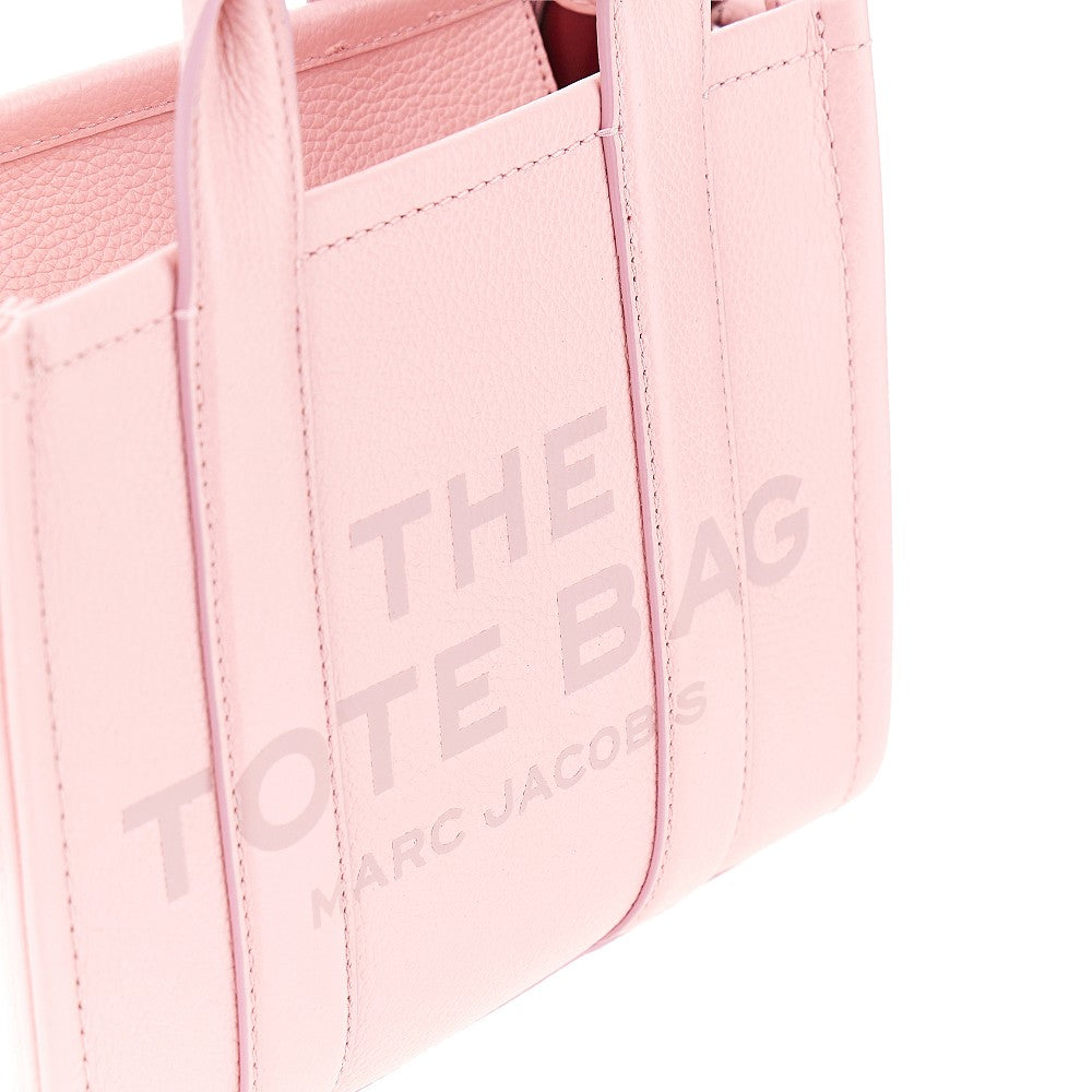 mini the leather tote bag
