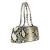 python-embossed leather simona bag