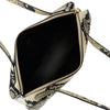 python-embossed leather simona bag