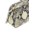 python-embossed leather simona bag
