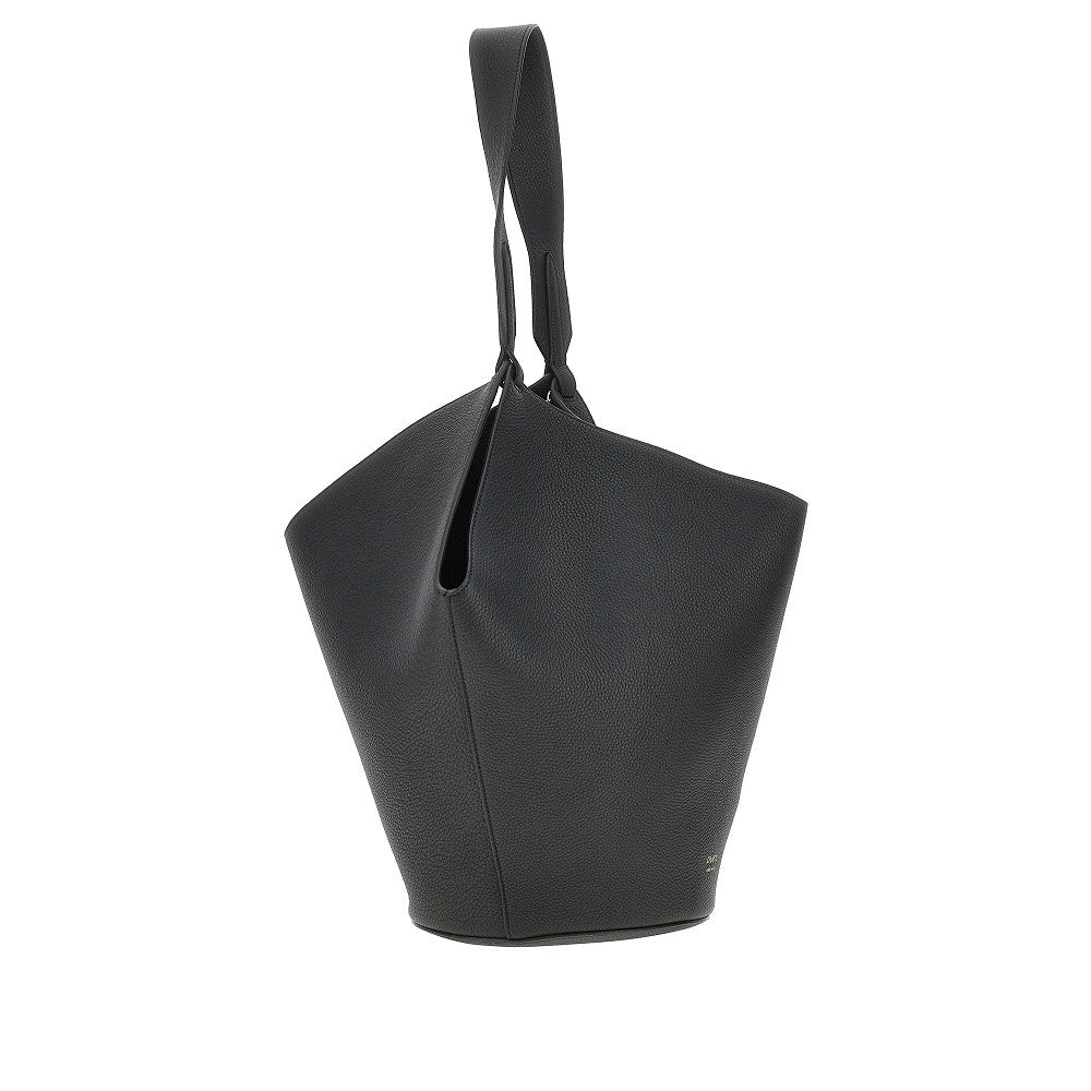 KHAITE OS small leather lotus tote bag