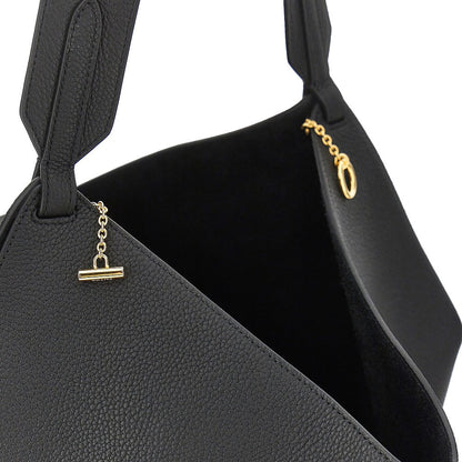 KHAITE OS small leather lotus tote bag