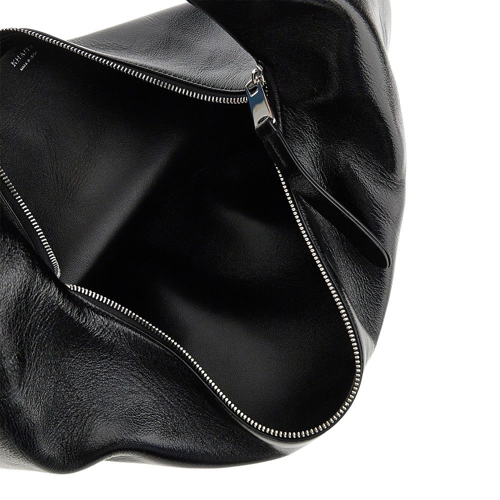 medium olivia leather hobo bag