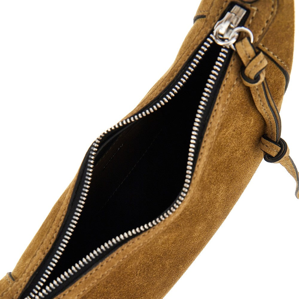 suede leather oskan moon bag