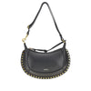 grained leather oskan moon bag