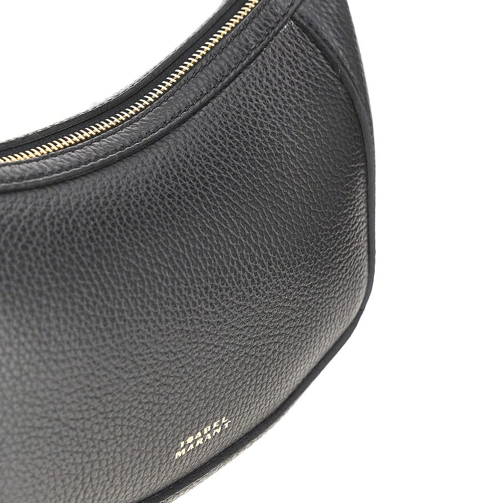 grained leather oskan moon bag