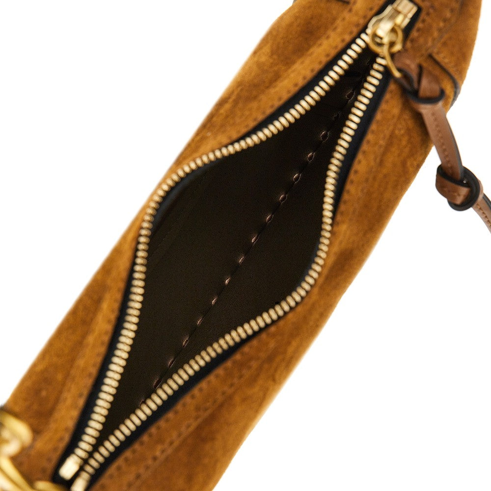 suede leather oskan moon bag
