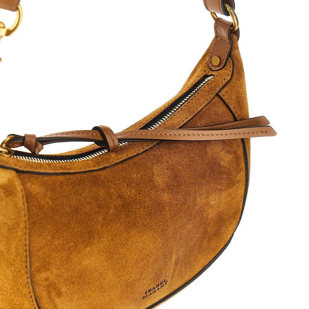 suede leather oskan moon bag