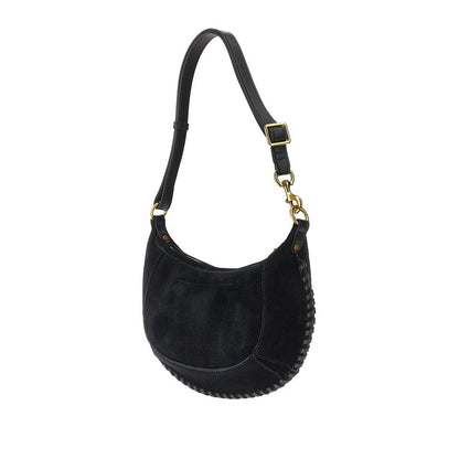 ISABEL MARANT OS suede leather oskan moon bag