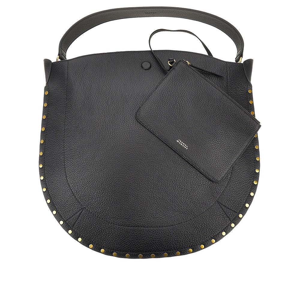 grained leather oskan hobo soft bag