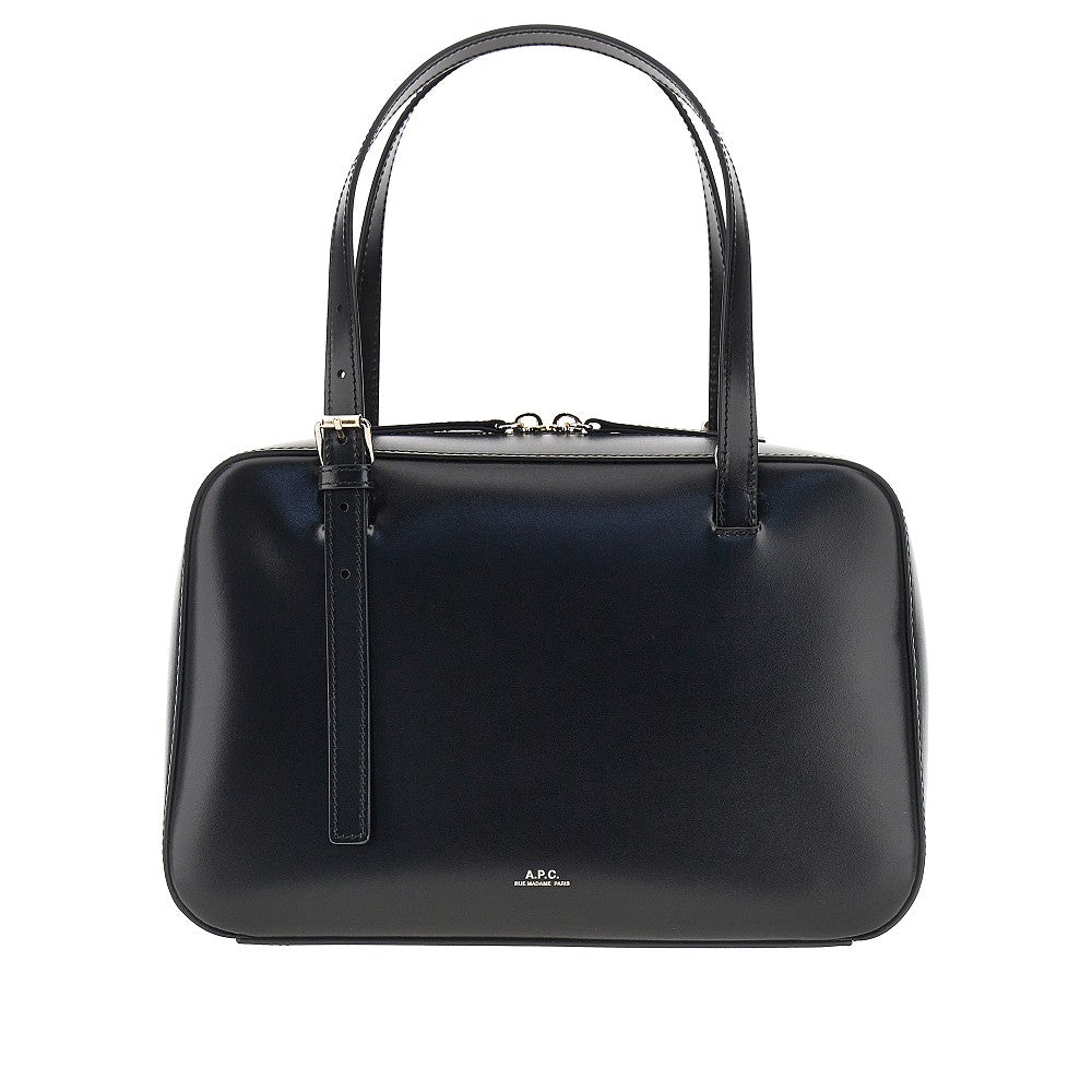 A.P.C. OS virginie box leather bag