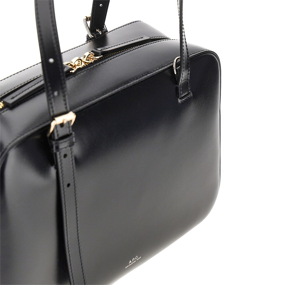 virginie box leather bag