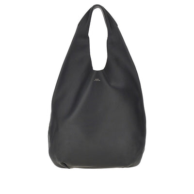 le neige grained leather bag