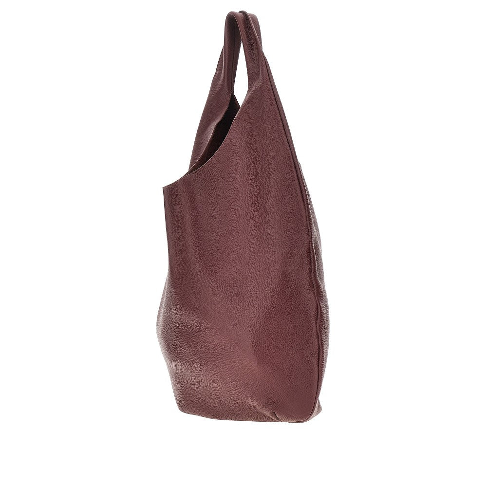 A.P.C. OS le neige grained leather bag