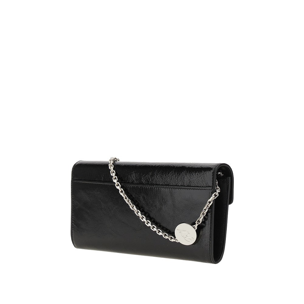 leather belle vivier clutch