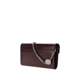 ROGER VIVIER OS leather belle vivier clutch
